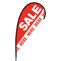 Sale Here Flex Blade Flag - 09' Single Sided