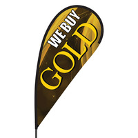 We Buy Gold Flex Blade Flag - 09' Single Sided