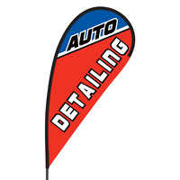 Auto Detailing Flex Blade Flag - 09' Single Sided