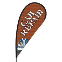 Car Repair Flex Blade Flag - 09' Single Sided