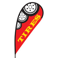 Tires Flex Blade Flag - 09' Single Sided