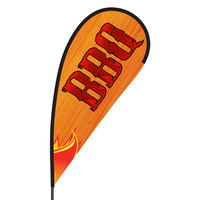 BBQ Flex Blade Flag - 09' Single Sided