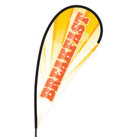 Breakfast Flex Blade Flag - 09' Single Sided