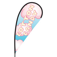 Cotton Candy Flex Blade Flag - 09' Single Sided