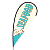 Seafood Flex Blade Flag - 09' Single Sided