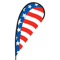 American Flex Blade Flag - 09' Single Sided