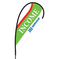 Income Tax Flex Blade Flag - 09' Single Sided