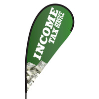 Income Tax Service Flex Blade Flag - 09' Single Sided