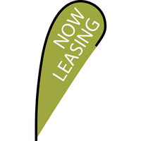 Now Leasing Flex Blade Flag - 12'