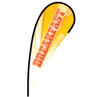 Breakfast Flex Blade Flag - 12'