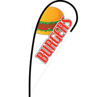 Burgers Flex Blade Flag - 12'