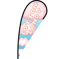 Cotton Candy Flex Blade Flag - 12'