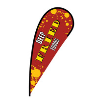 Deep Fried Foods Flex Blade Flag - 12'