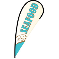 Seafood Flex Blade Flag - 12'