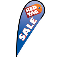 Red Tag Sale Flex Blade Flag - 12'