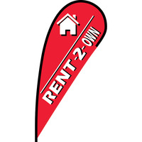 Rent to Own Flex Blade Flag - 12'