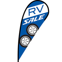 RV Sale Flex Blade Flag - 12'