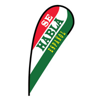 Se Habla Espanol Flex Blade Flag - 12'