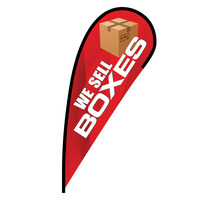 We Sell Boxes Flex Blade Flag - 12'