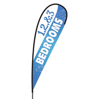 1 2 & 3 Bedrooms Flex Blade Flag - 15'