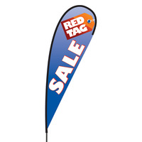 Red Tag Sale Flex Blade Flag - 15'