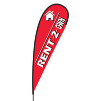 Rent to Own Flex Blade Flag - 15'