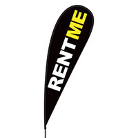 Rent Me Flex Blade Flag - 15'