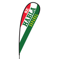 Se Habla Espanol Flex Blade Flag - 15'