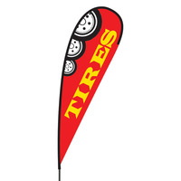 Tires Flex Blade Flag - 15'