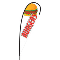 Burgers Flex Blade Flag - 15'