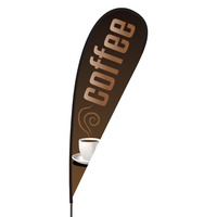 Coffee Flex Blade Flag - 15'