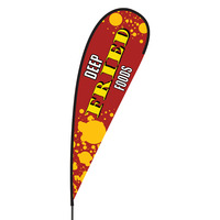 Deep Fried Foods Flex Blade Flag - 15'