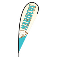 Mariscos Flex Blade Flag - 15'