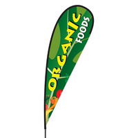 Organic Foods Flex Blade Flag - 15'
