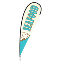 Seafood Flex Blade Flag - 15'