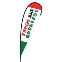 Tacos & Burritos Flex Blade Flag - 15'