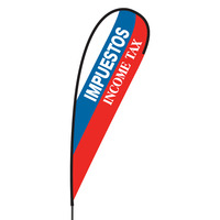 Impuestos Income Flex Blade Flag - 15'