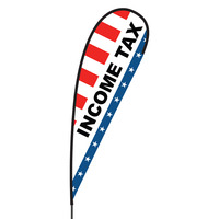 Income Tax Flex Blade Flag - 15'