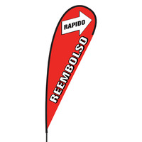 Reembolso Rapido Flex Blade Flag - 15'