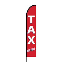 Tax Promo Flex Banner EVO Flag Single Sided Print