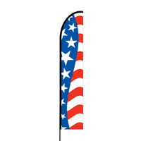 American Flag Print Flex Banner EVO Flag Single Sided Print