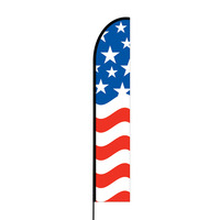 American Flag Print 3 Flex Banner EVO Flag Single Sided Print