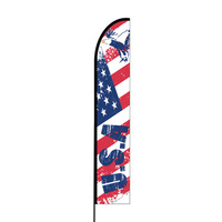 American Flag Print 4 Flex Banner EVO Flag Single Sided Print